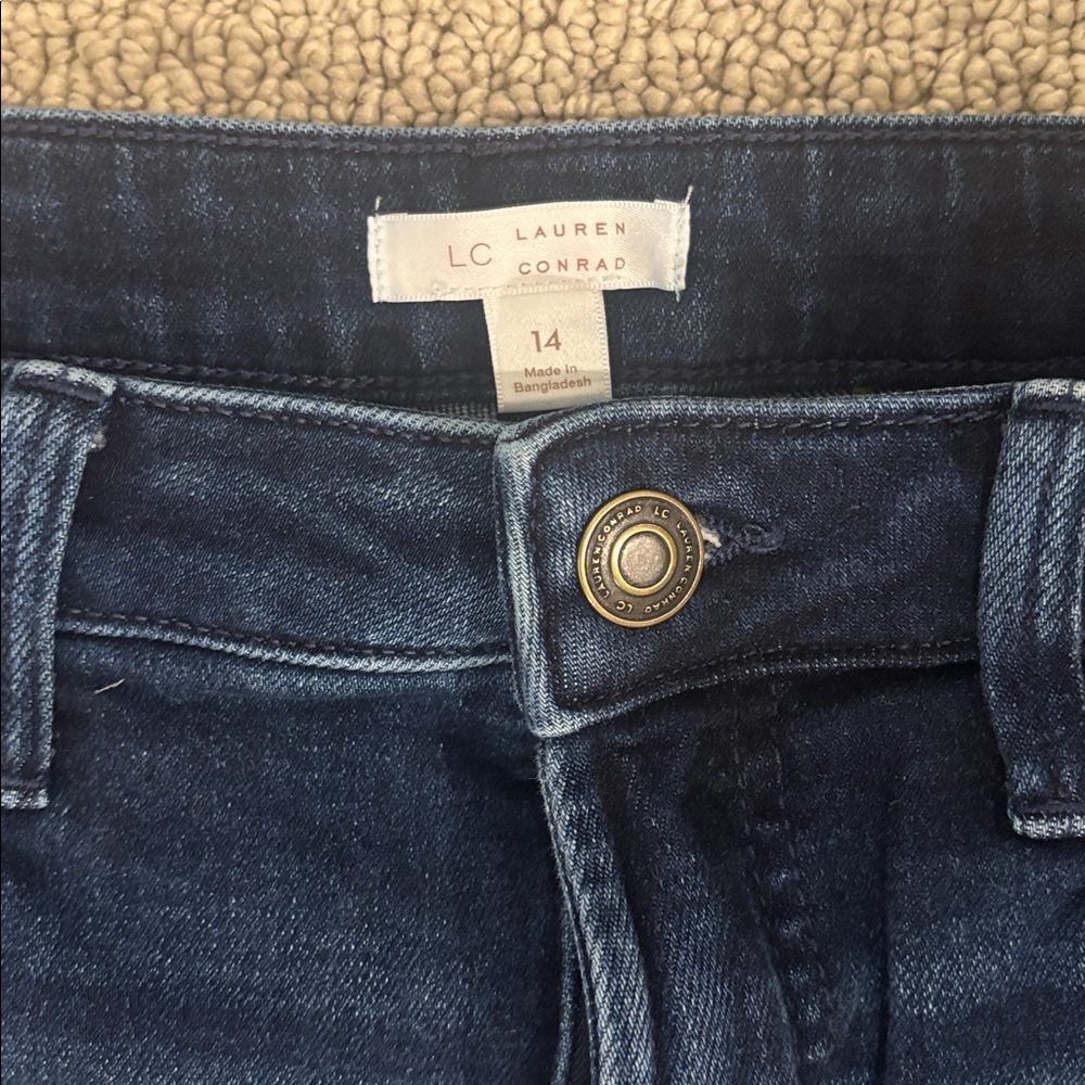 Lauren Conrad Womens High Rise Curvy Skinny Jeans 14 - Picture 2 of 8